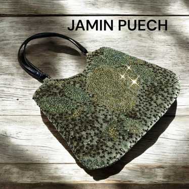 ◆JAMIN PUECH◆ Beads Velour Mini Bag 059E - image 1