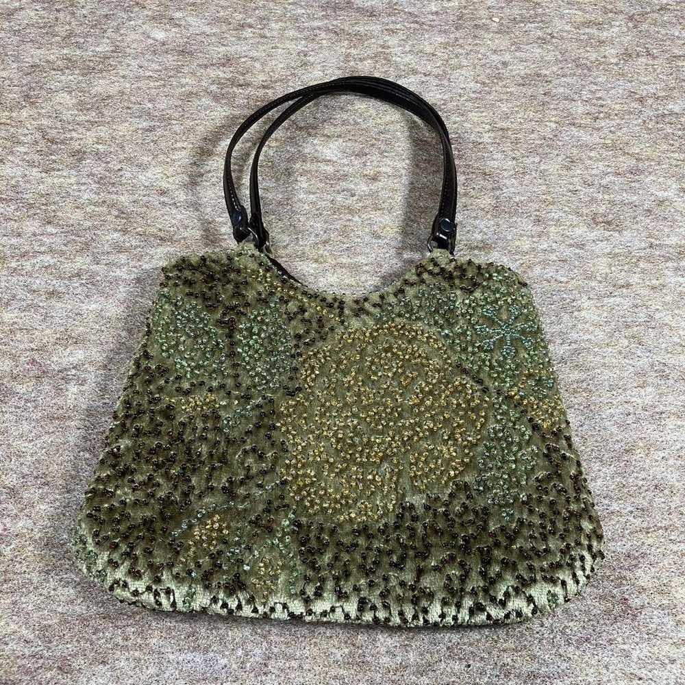 ◆JAMIN PUECH◆ Beads Velour Mini Bag 059E - image 2