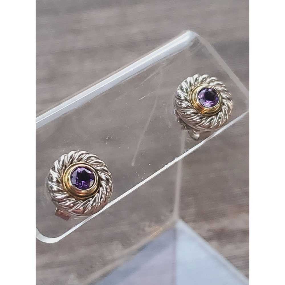 David Yurman David Yurman Amethyst Cookie Stud Ea… - image 3