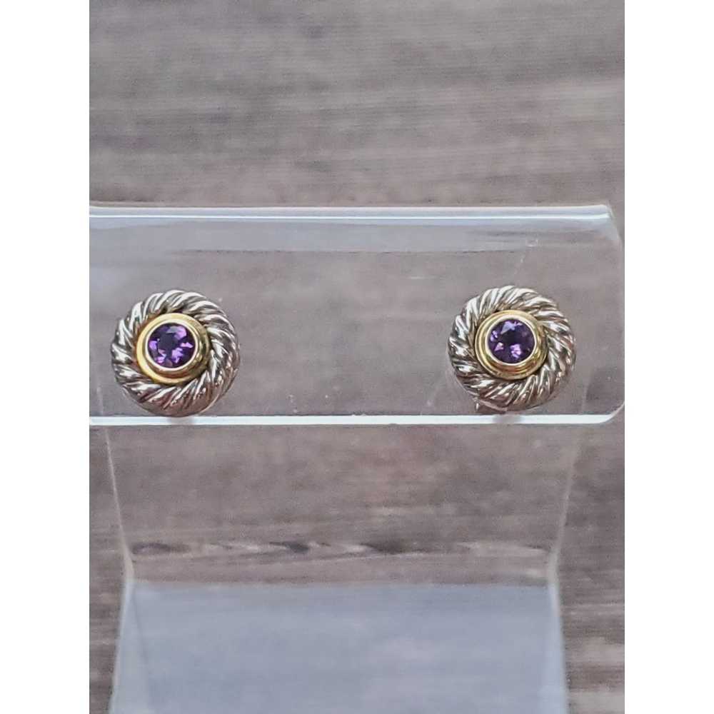 David Yurman David Yurman Amethyst Cookie Stud Ea… - image 4