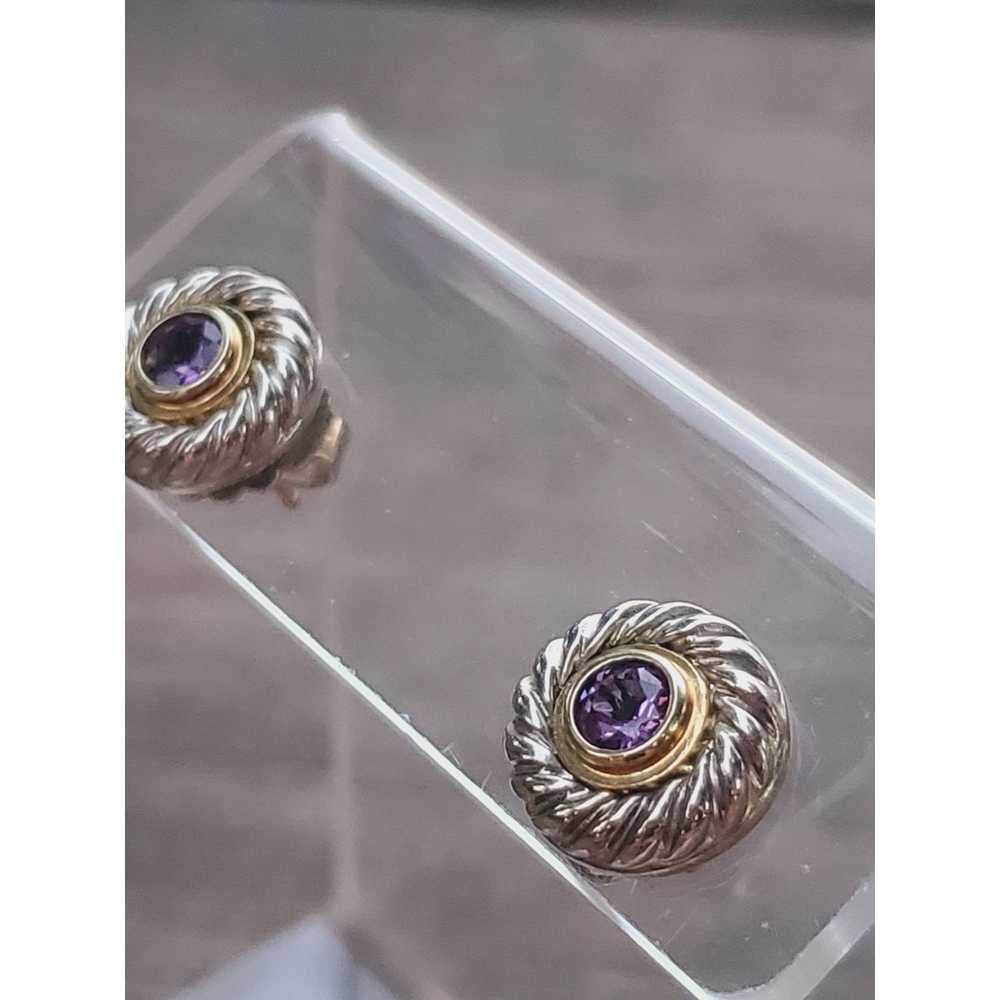 David Yurman David Yurman Amethyst Cookie Stud Ea… - image 5