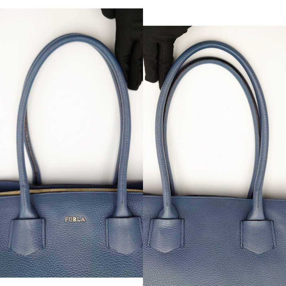 FURLA tote bag shoulder bag handbag grain leather… - image 11