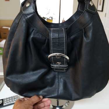 Coach leather hobo bag