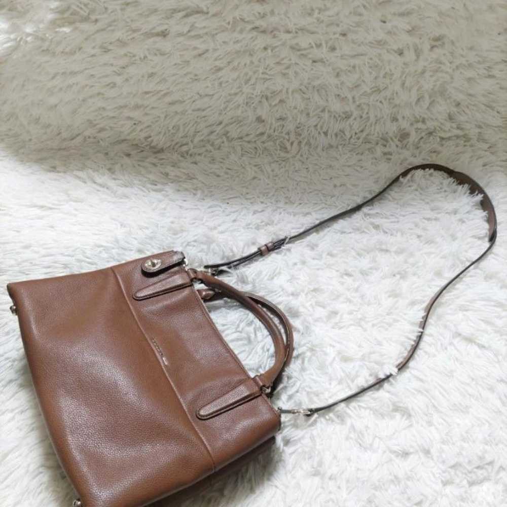 Coach 2way Leather Turnlock Shoulder Bag - image 3