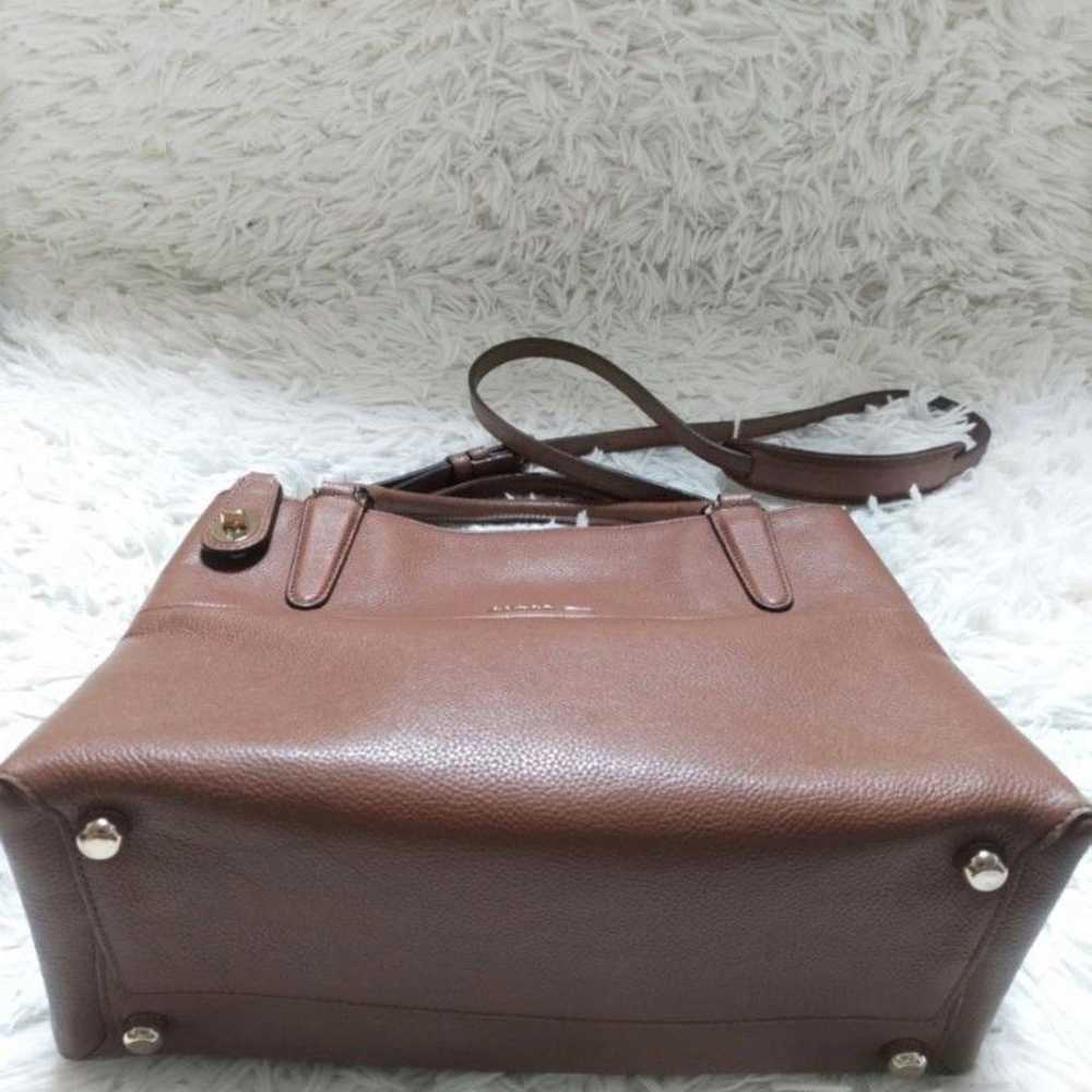 Coach 2way Leather Turnlock Shoulder Bag - image 4