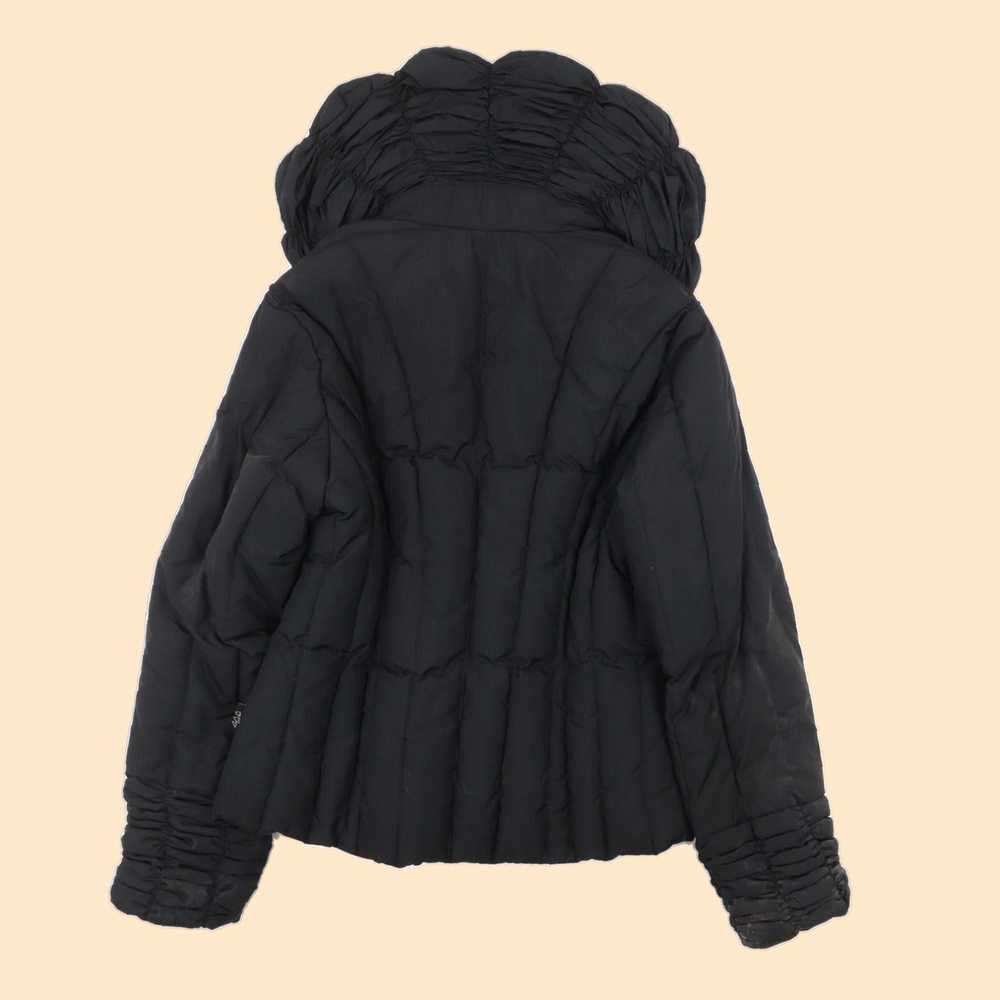 Vintage Women's Black Quilted Jacket in Small Siz… - image 2