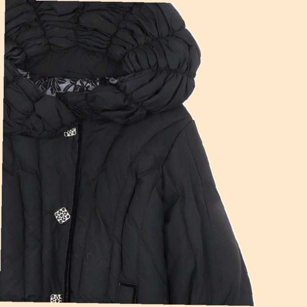 Vintage Women's Black Quilted Jacket in Small Siz… - image 5