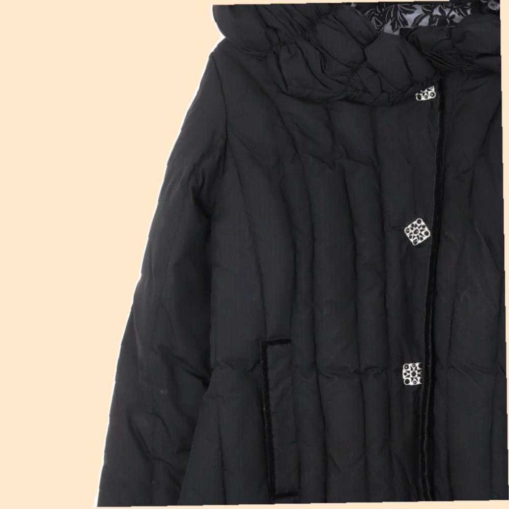 Vintage Women's Black Quilted Jacket in Small Siz… - image 7