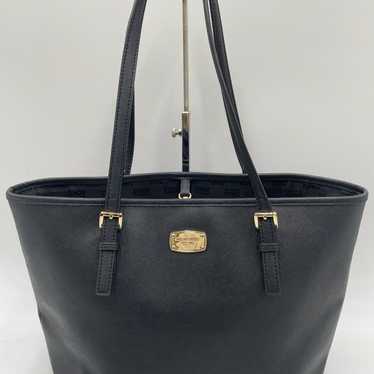 Michael Kors Logo Plate Tote Bag Black 102 - image 1