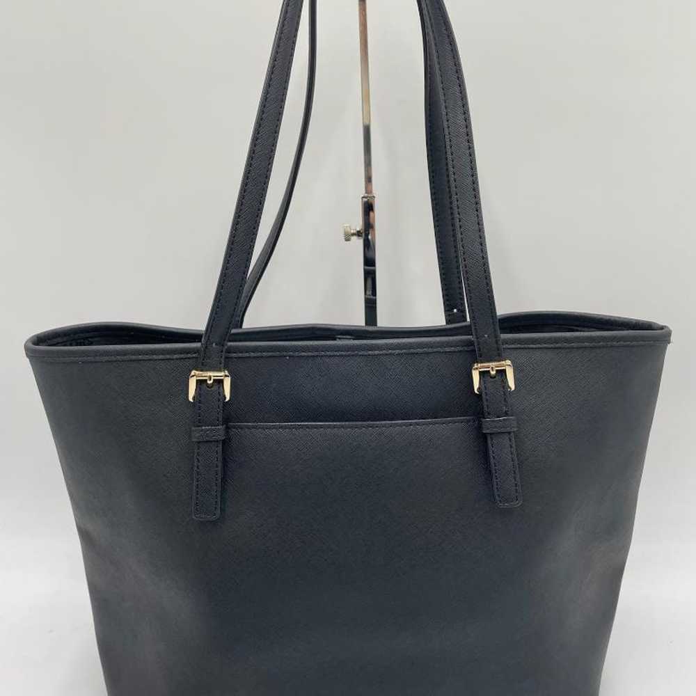 Michael Kors Logo Plate Tote Bag Black 102 - image 2