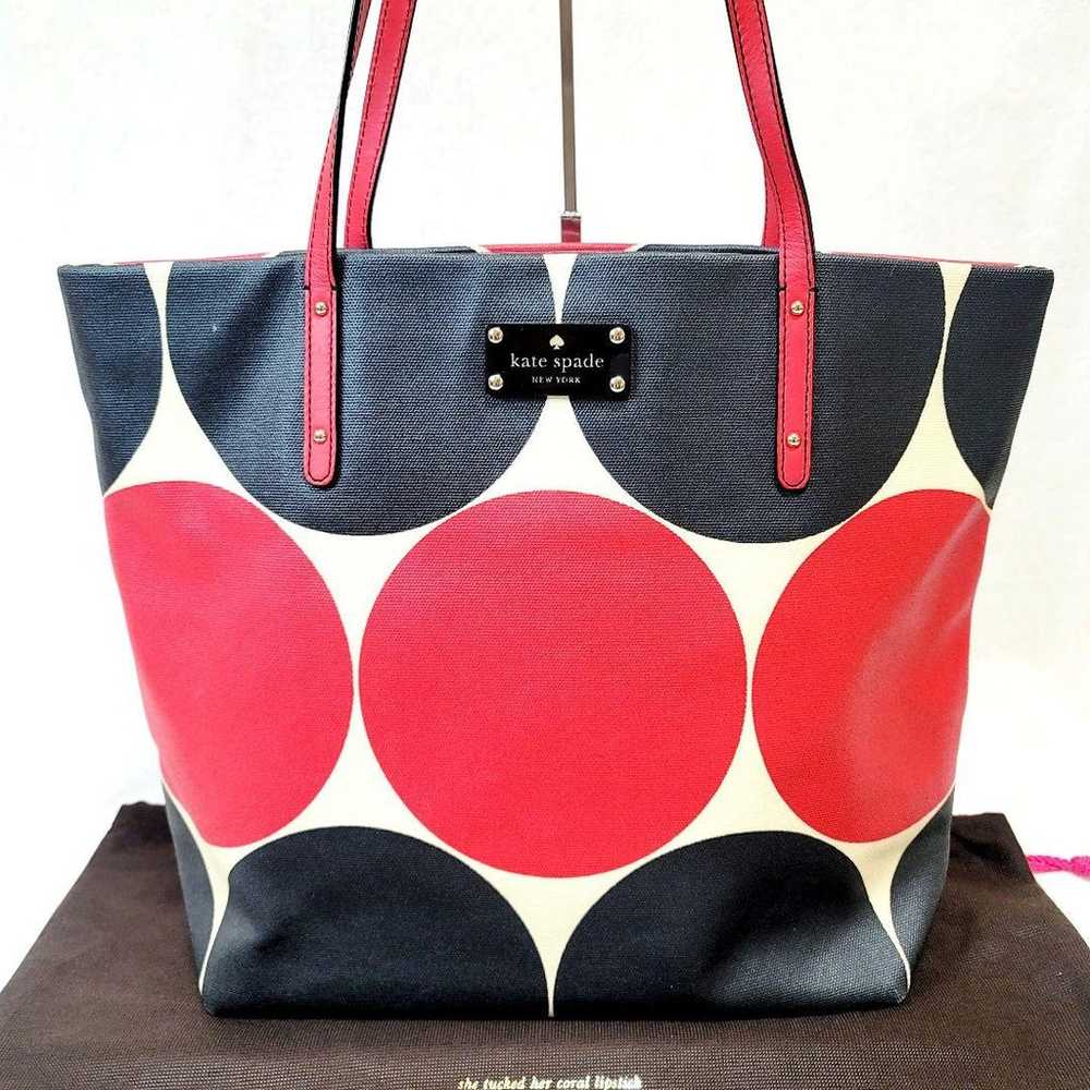 Brand New ☆ Kate Spade Polka Dot Big Dot Tote Bag - image 2