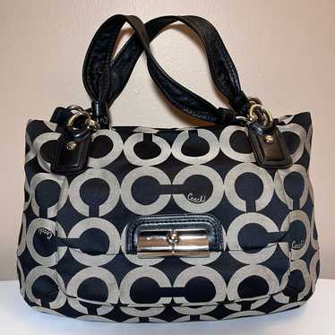 Coach Kristin Op Art Sateen satchel