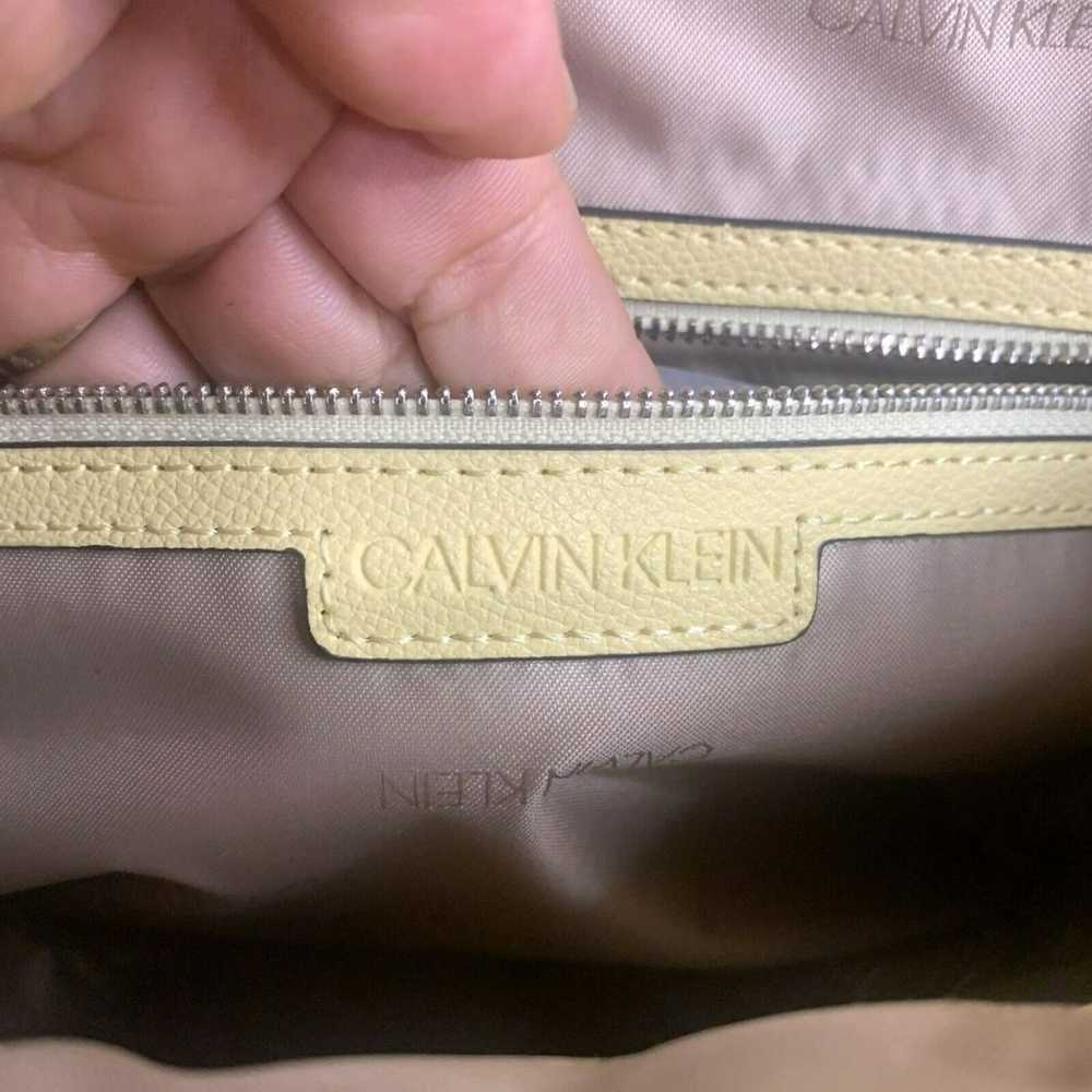 Calvin Klein Large Lemon Yellow Leather “Sonoma” … - image 10