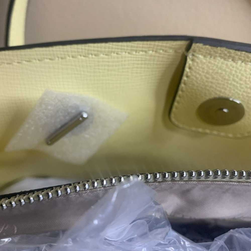 Calvin Klein Large Lemon Yellow Leather “Sonoma” … - image 7