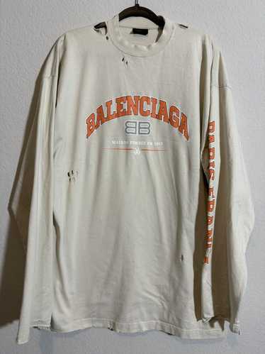 Balenciaga Logo Maison Unisex Long Sleeve