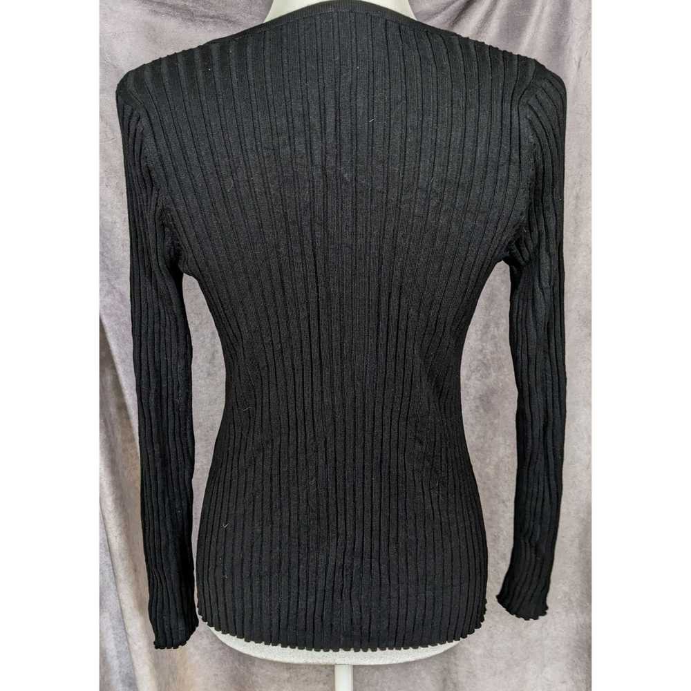 Other Corporate Goth Preppy Black Zip Cardigan by… - image 2