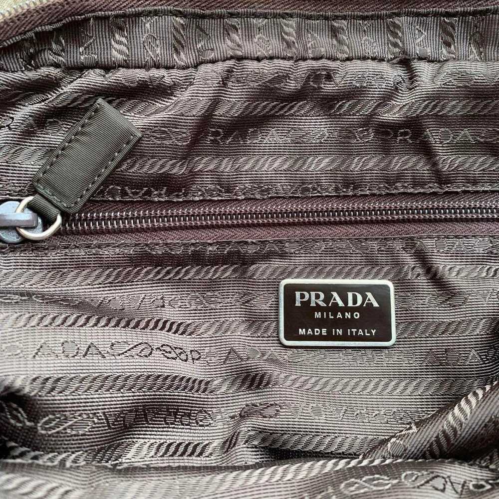 PRADA Tessuto Nylon Cadenas Triangle Plate Handba… - image 10