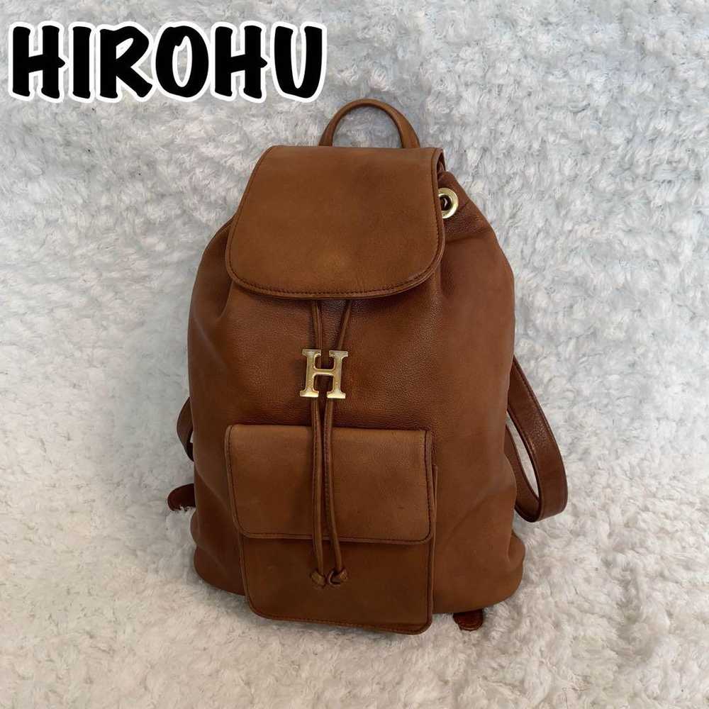 HIROFU backpack with logo metal fittings H logo s… - image 1