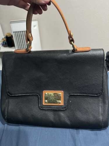 Other Valentina Shoulder Handbag Black Leather Mad