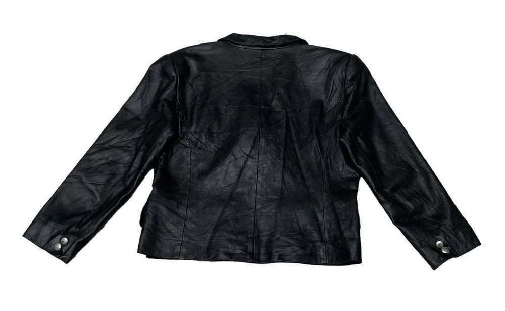 Courreges × Leather Jacket × Vintage Vintage Bran… - image 2