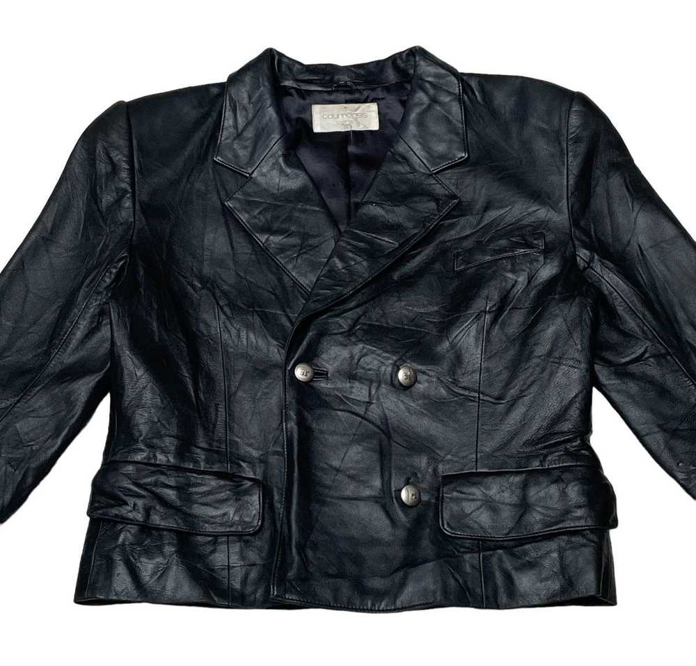 Courreges × Leather Jacket × Vintage Vintage Bran… - image 3