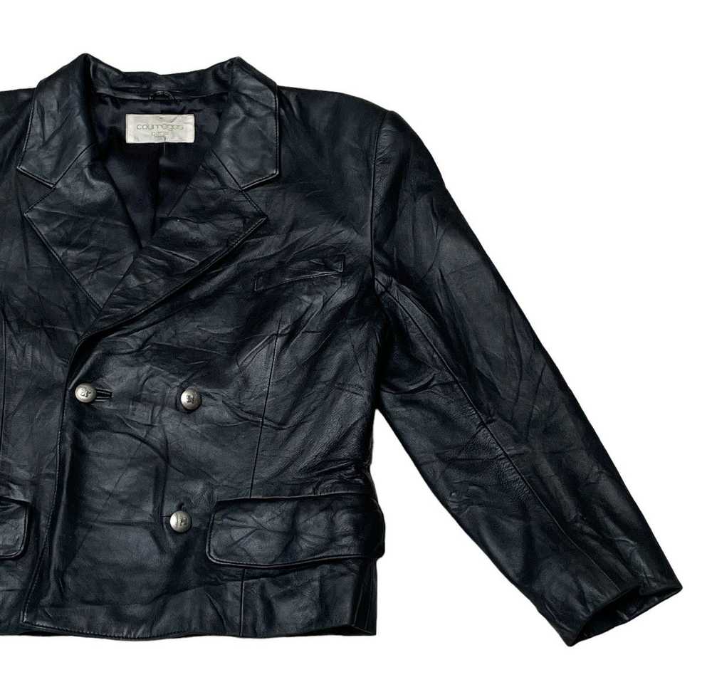 Courreges × Leather Jacket × Vintage Vintage Bran… - image 4