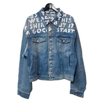 Maison Margiela MM6 Aids print denim jacket - image 1