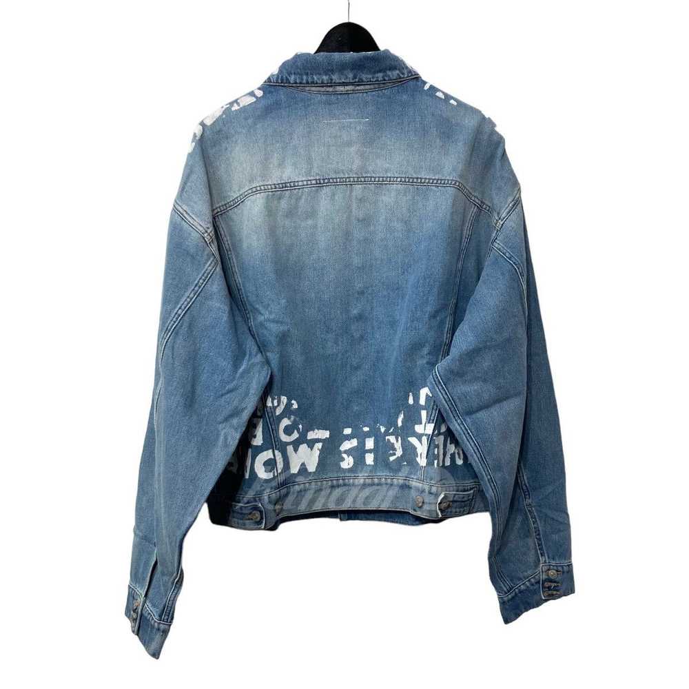 Maison Margiela MM6 Aids print denim jacket - image 2