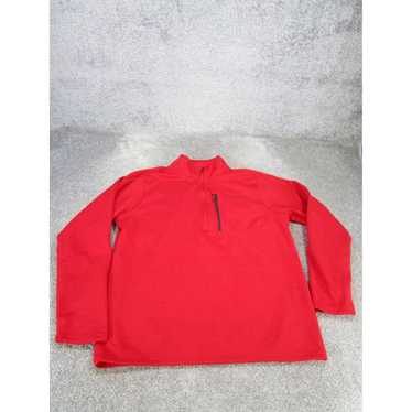 The North Face Premium Men's Red Long Sleeve 1/4 Z