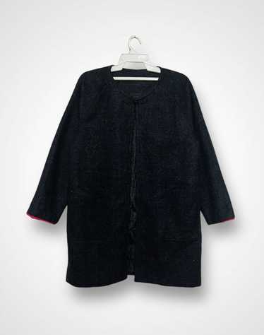 Japanese Brand Zenobia Neck Button Wool Jacket - image 1