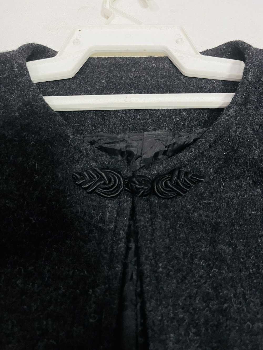 Japanese Brand Zenobia Neck Button Wool Jacket - image 7