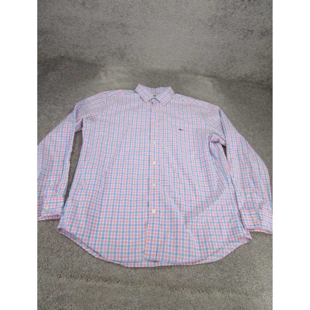 Vineyard Vines Mens Pink Tucker Button Up Shirt L… - image 1