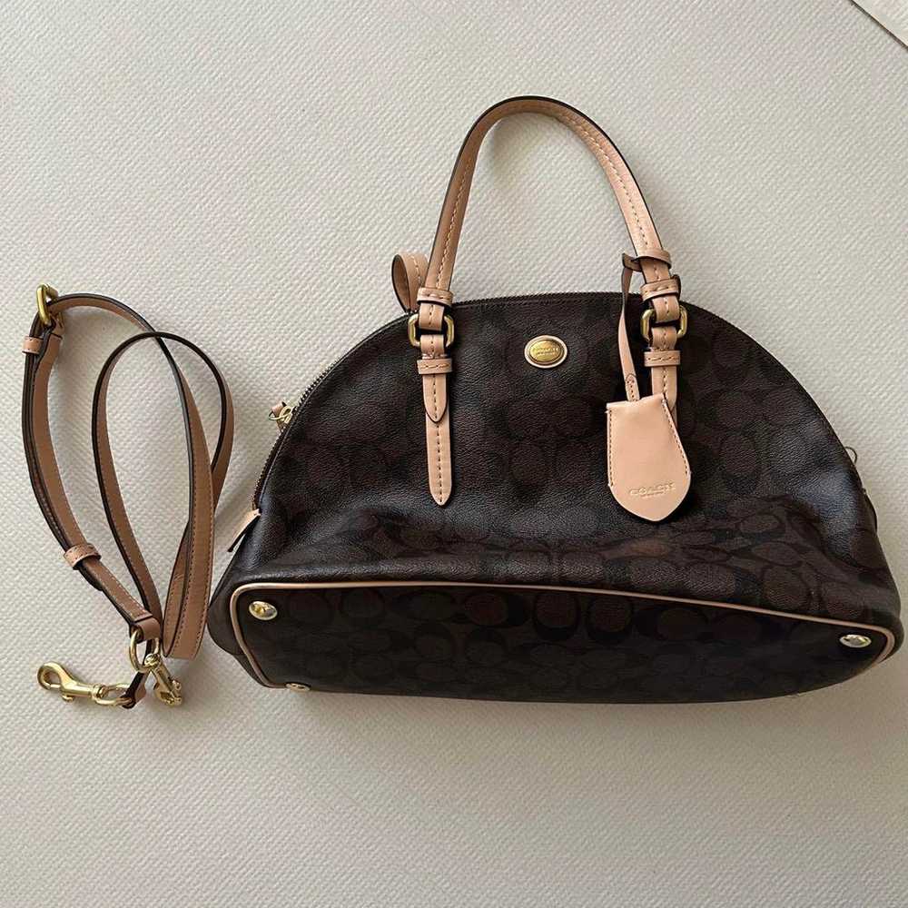 Coach Signature Handbag - image 1