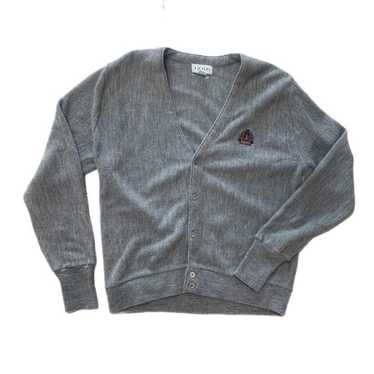 Izod Vintage IZOD gray cardigan Sweater - image 1