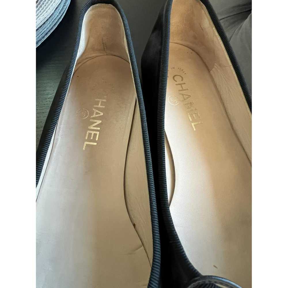 Chanel Cambon leather ballet flats - image 3