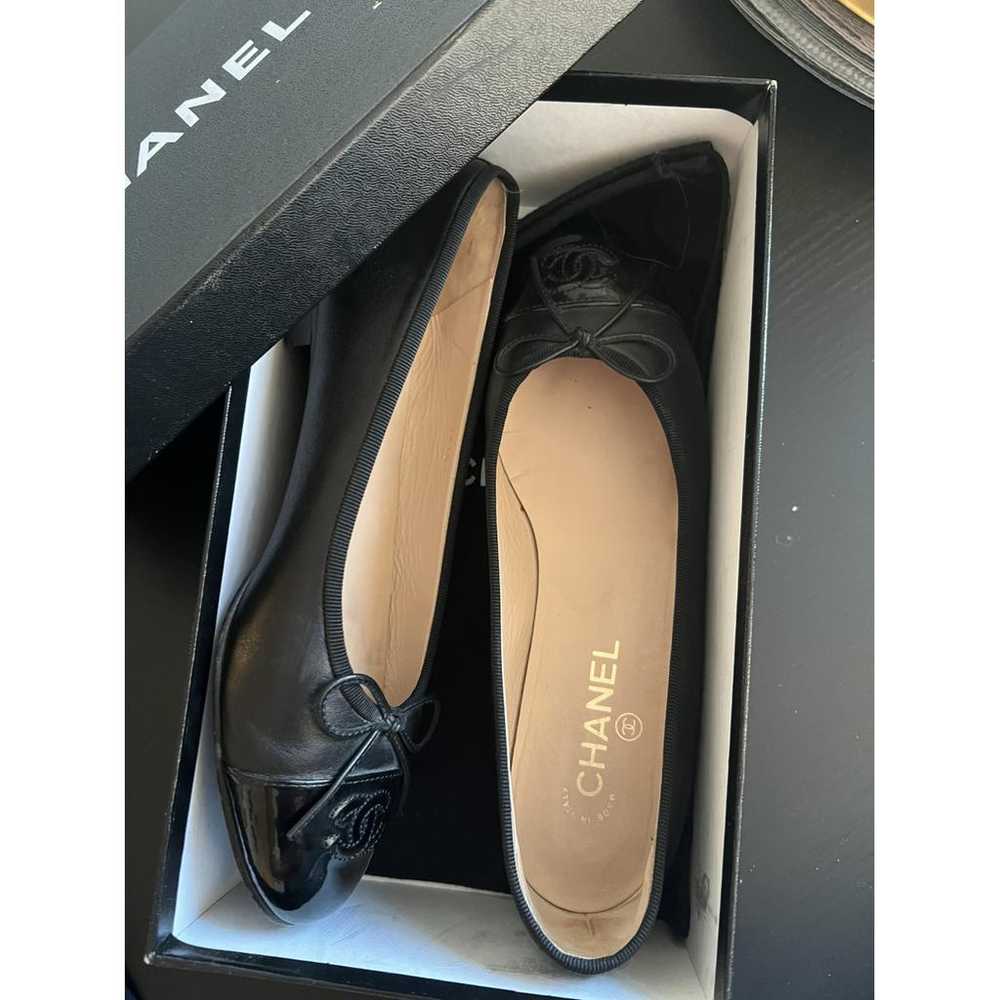 Chanel Cambon leather ballet flats - image 9