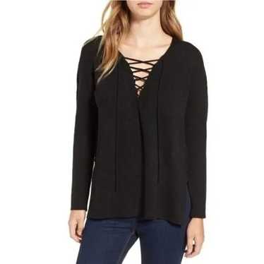 ASTR The Label ASTR the Label Black Knit Lace Up S