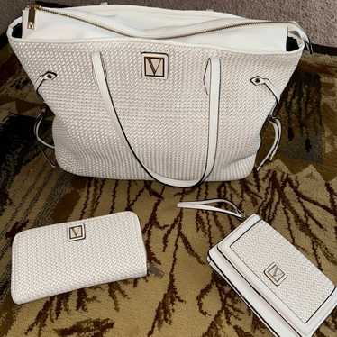 victoria secret tote bag with matching wallet and… - image 1