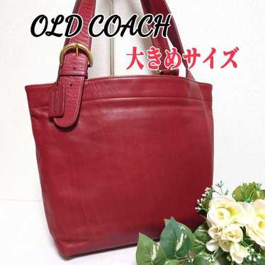 OLD COACH Red Oversized Size Shoulder Bag - image 1