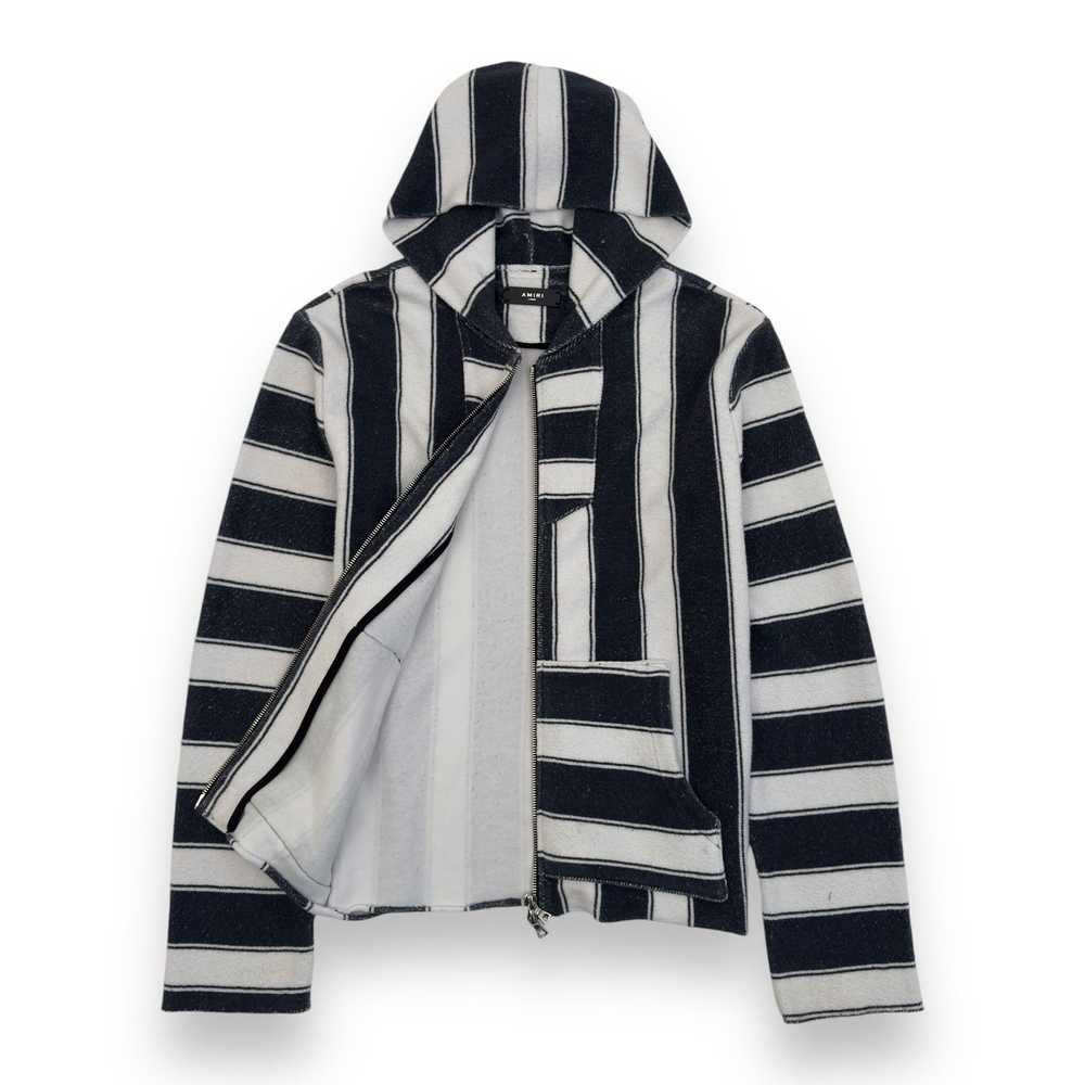 Amiri AMIRI BAJA STRIPED ZIP-UP HOODIE BLUE / WHI… - image 2