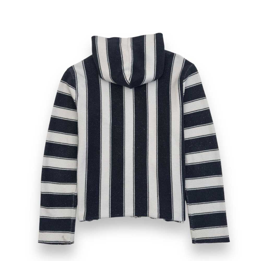 Amiri AMIRI BAJA STRIPED ZIP-UP HOODIE BLUE / WHI… - image 3