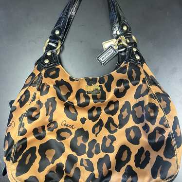 Coach cheetah print bag - image 1