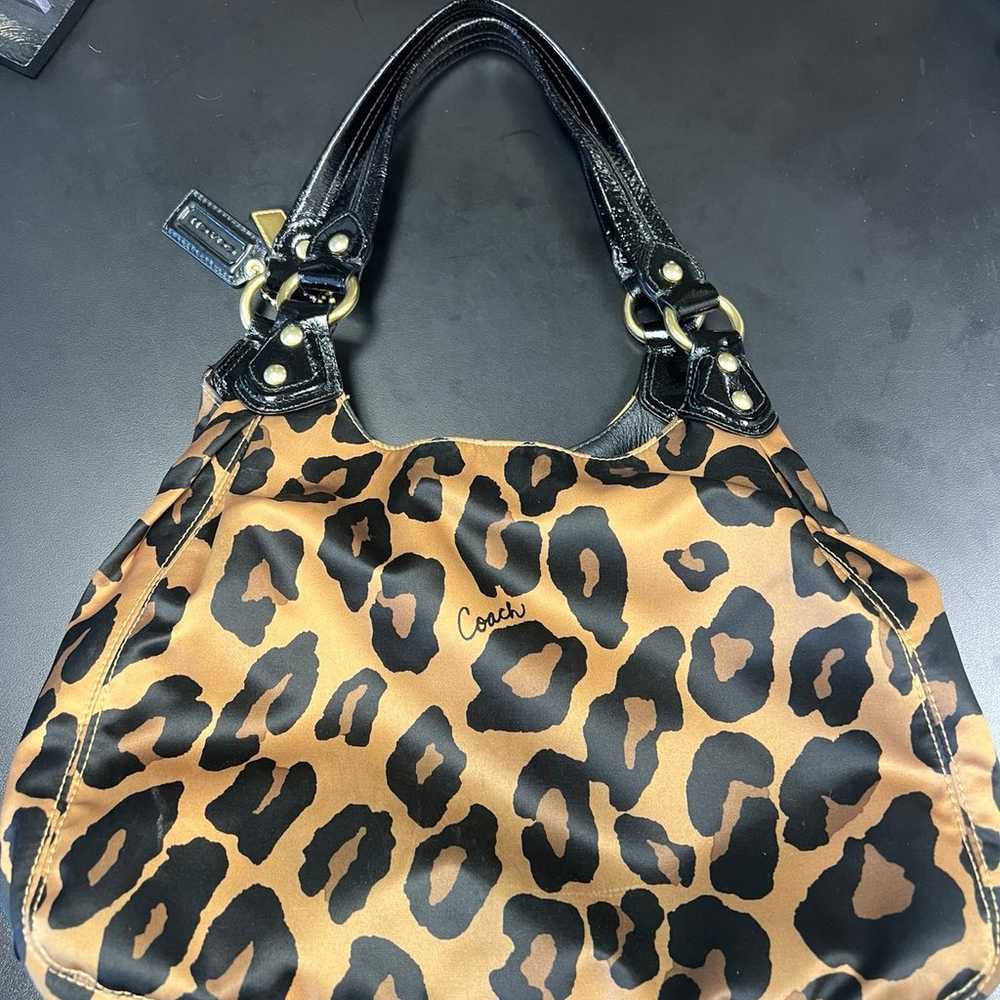 Coach cheetah print bag - image 2