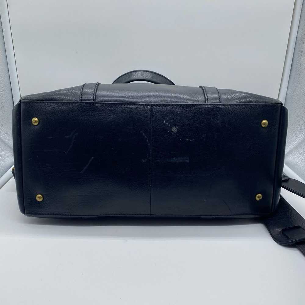 Madewell Black Leather Glasgow Satchel Shoulderba… - image 6