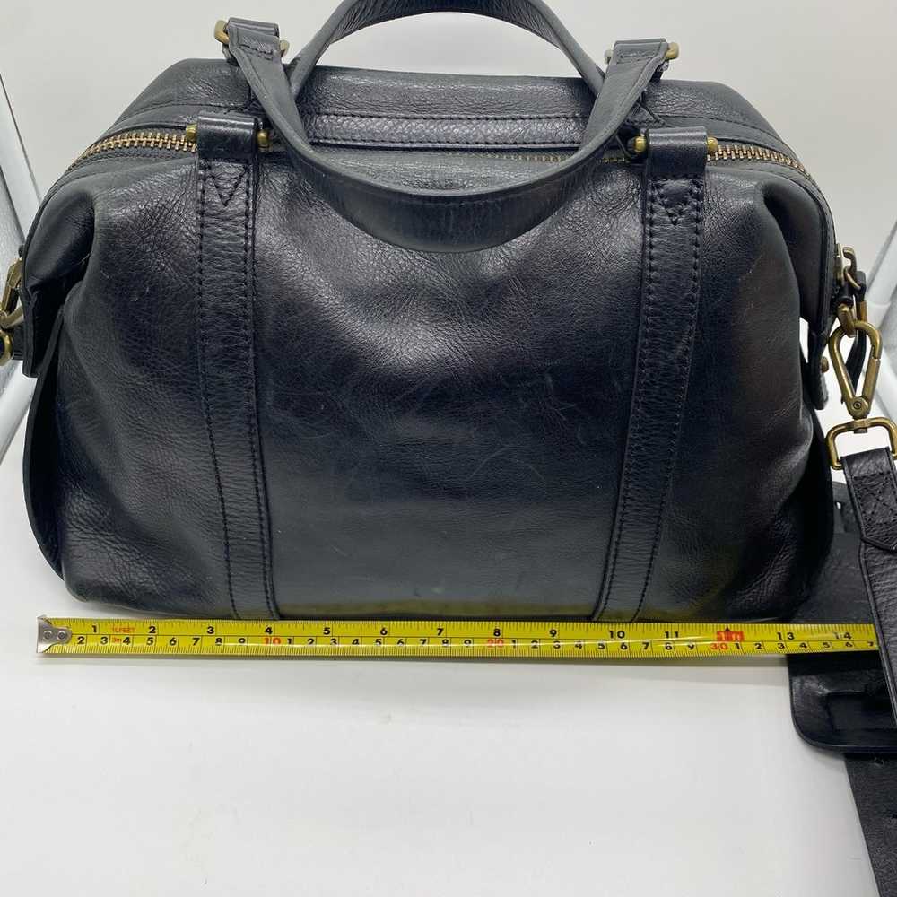 Madewell Black Leather Glasgow Satchel Shoulderba… - image 7