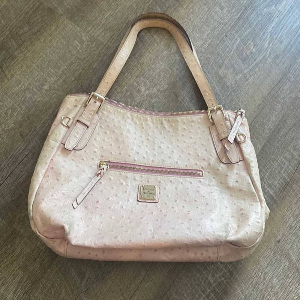 Dooney & Bourke Blush Pink Ostrich Purse - image 1