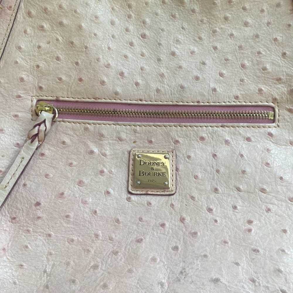 Dooney & Bourke Blush Pink Ostrich Purse - image 2