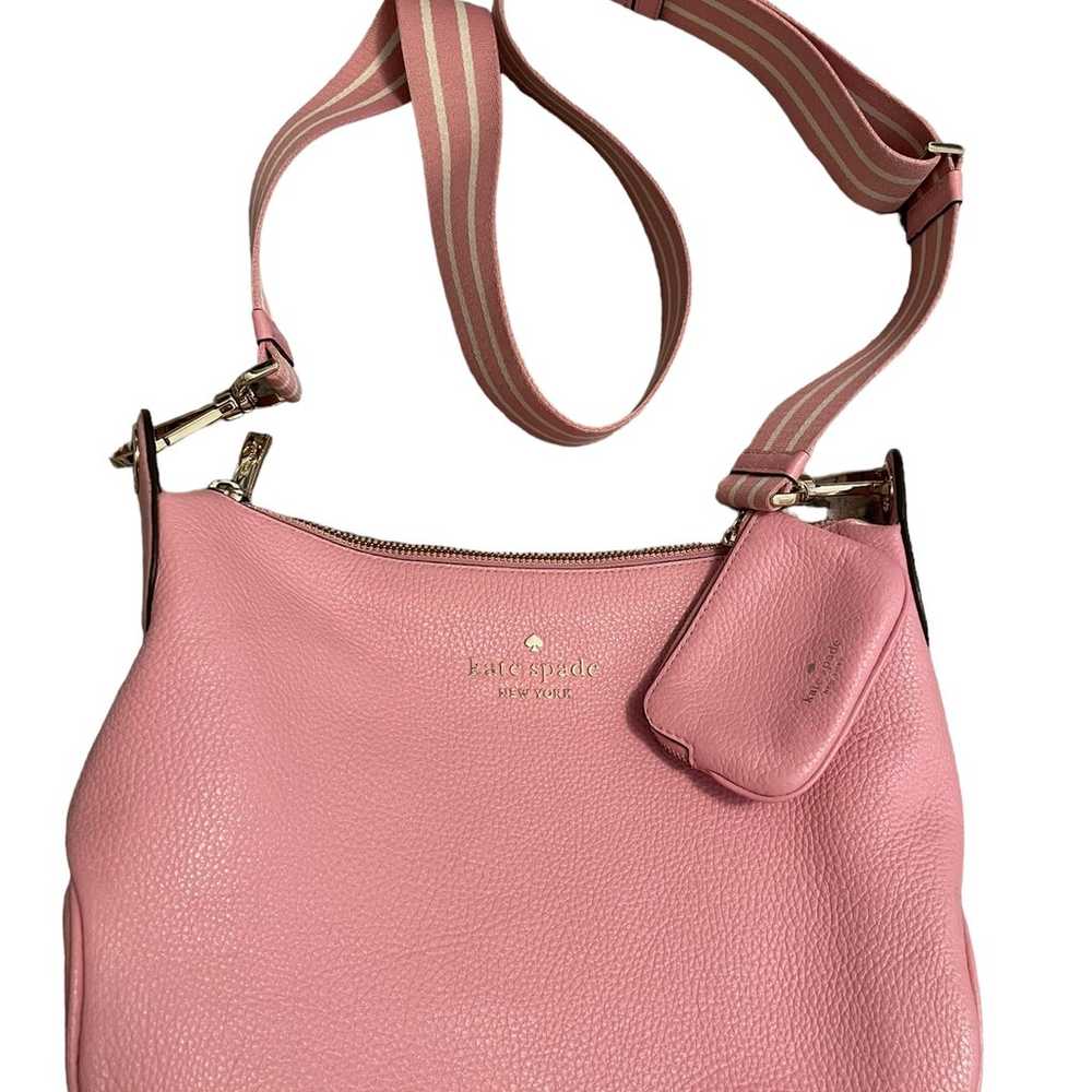 Kate Spade Rosie Pebbeled Leather Pink Crossbody … - image 2