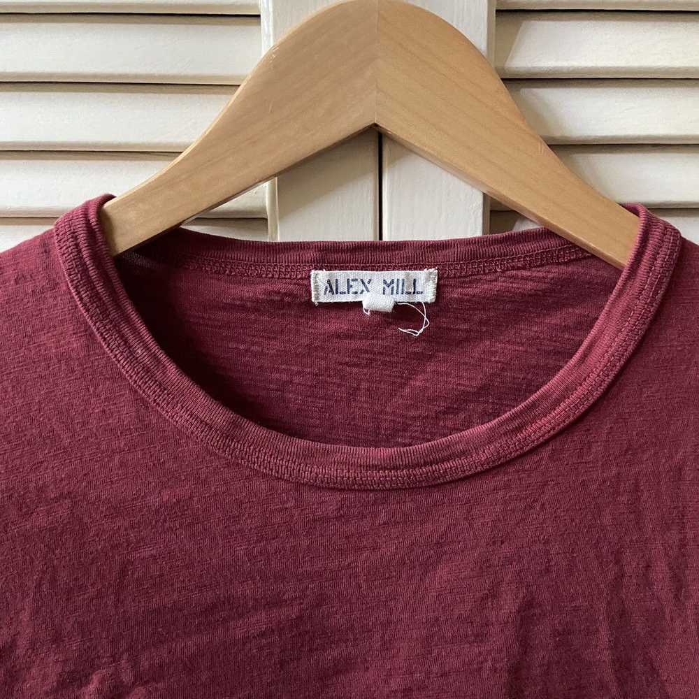 Alex Mill Alex Mill Basic Red T-Shirt Blank Tee C… - image 3