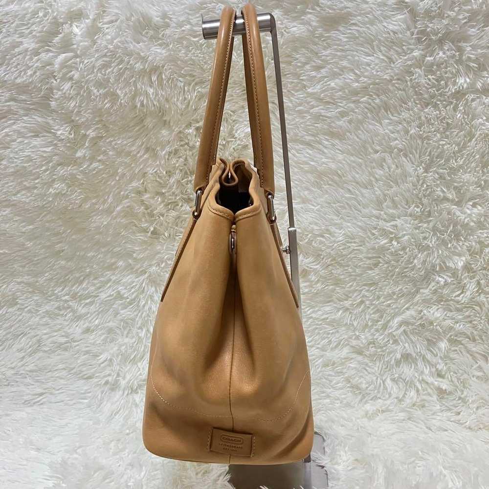 Rare ✨ Old Coach Tote Bag 7757 Club Tan Leather B… - image 7